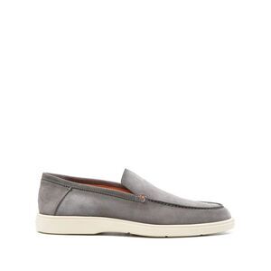 Santoni Grey Loafers Men